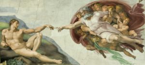 Микеланджело. Сотворение Адама