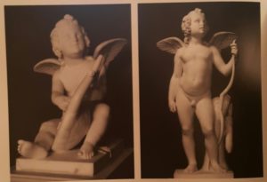 Торвальдсен. Слева - Амур с лирой, 1818, справа - Амур, опирающийся на лук - 1819. Оба в Музее Торвальдсена 