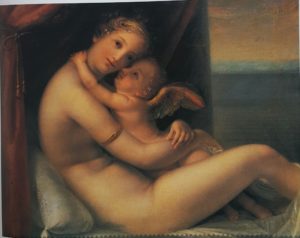 Канова. Венера и Амур. Холст, масло. Поссаньо. Дом Кановы. 1799