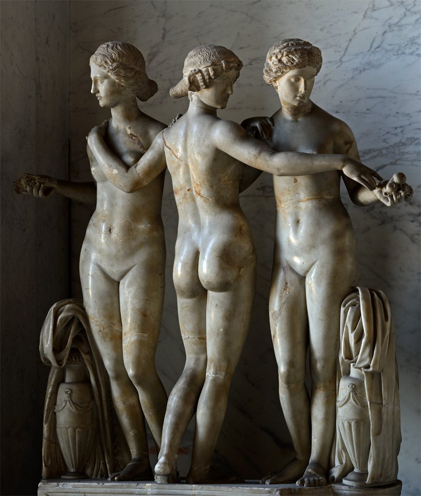 Три грации Рафаэль скульптура