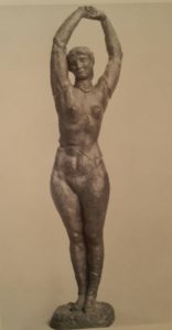 Бурдель. Обнаженная с поднятыми руками (хенде хох?). Бронза. 1927