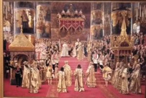 Фото. Ж.Беккер. Коронация Александра III и Марии Федоровны. 1888.