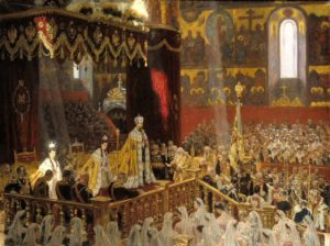 Фото. Л.-Р.Туксен. Коронация Николая II и Александры Федоровны. 1898