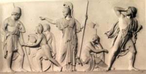 Торвальдсен. Минерва доставляет оружие Ахилла (убиенного) Одиссею. 1831. Музей Торвальдсена