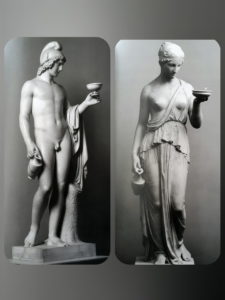 Торвальдсен. Слева «Ганимед». 1804. Копенгаген. Музей Торвальдсена