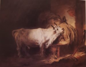 Фрагонар (годы жизни 1732-1806). Белый бык. Картина передана в Лувр в 1976