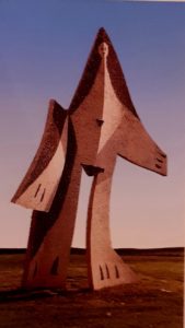 Пикассо. Женщина с распростертыми руками. 1961. Железо и металл, более 5 метров в высоту. Музей изящных искусств. Хьюстон. США. Кубизм