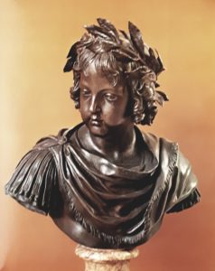 Жак Саразен (1592-1660). Бюст Людовика XIV в детстве. 1643. Бронза. Лувр. Париж