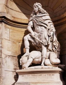 Жиль Герен. Людовик XIV – победитель Фронды. 1753-1754 (как раз годы, когда король расправился с фрондой). Замок Шантийи (40 км от Парижа), которым в те времена владел Великий Конде, главный фрондер