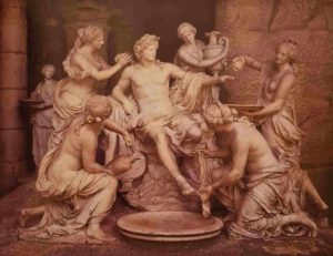Жирардон. Аполлон, за которым ухаживают нимфы. Версаль. 1666-1675. Фигуры сделаны в натуральную величину