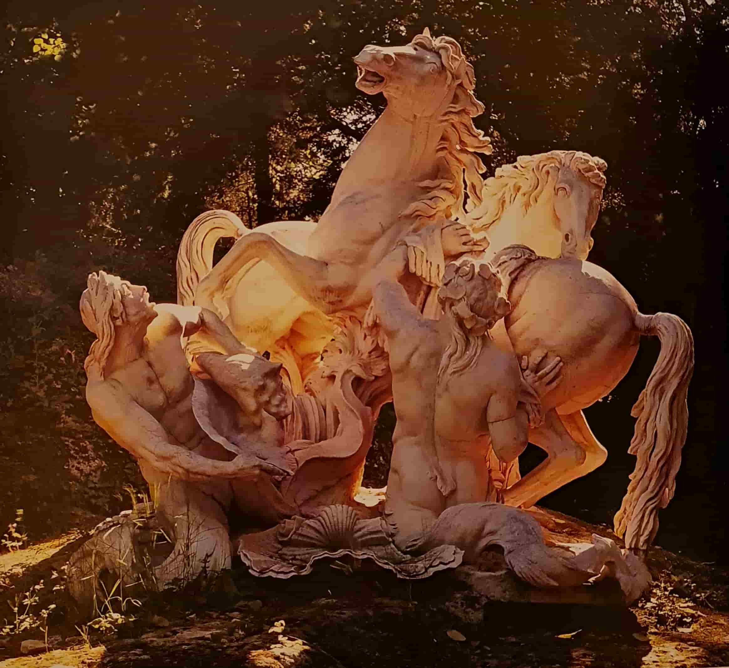 Какие произведения искусства. Франсуа Жирардон «Аполлон и нимфы», 1666. Версаль Франция. Франсуа Жирардон Огненные кони Аполлона. Франсуа Жирардон скульптуры.