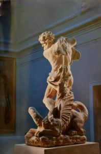 Пюже. Геракл, убивающий Лернейскую Гидру. 1659. Высота 266 см. Мрамор. Музей изящных искусств. Руан