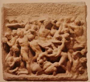 Микеланджело. Битва кентавров. Около 1492. Музей Микеланджело. Флоренция